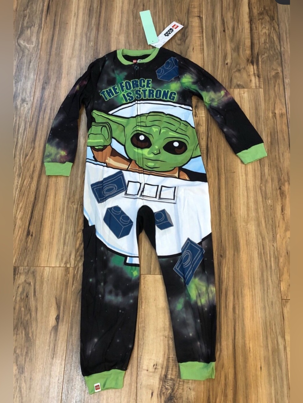 Boys Yoda Unionsuit Pajamas Size 8